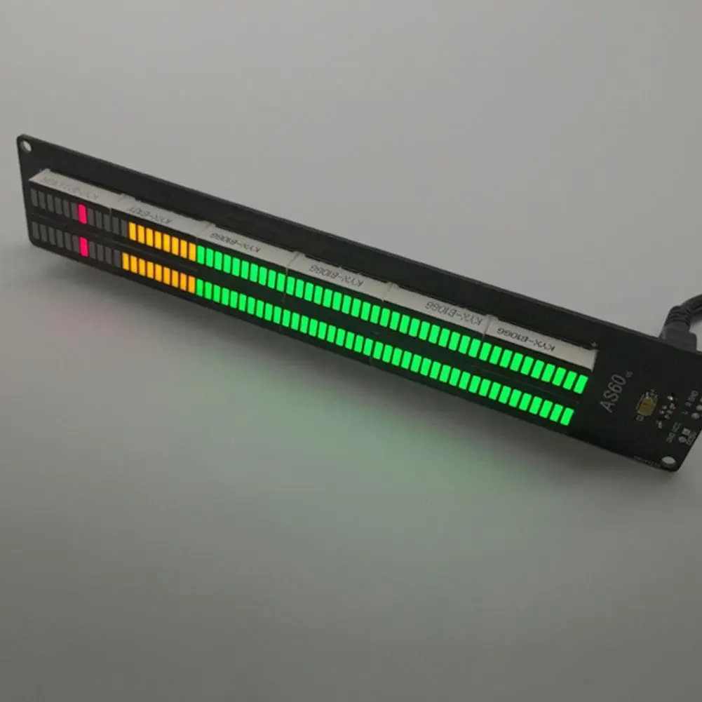 

As60 Dual 60 Segment Professional Led Level Volume Meter Cube Vu Display Diy Music Electronic Light Kit Spectrum P9e9