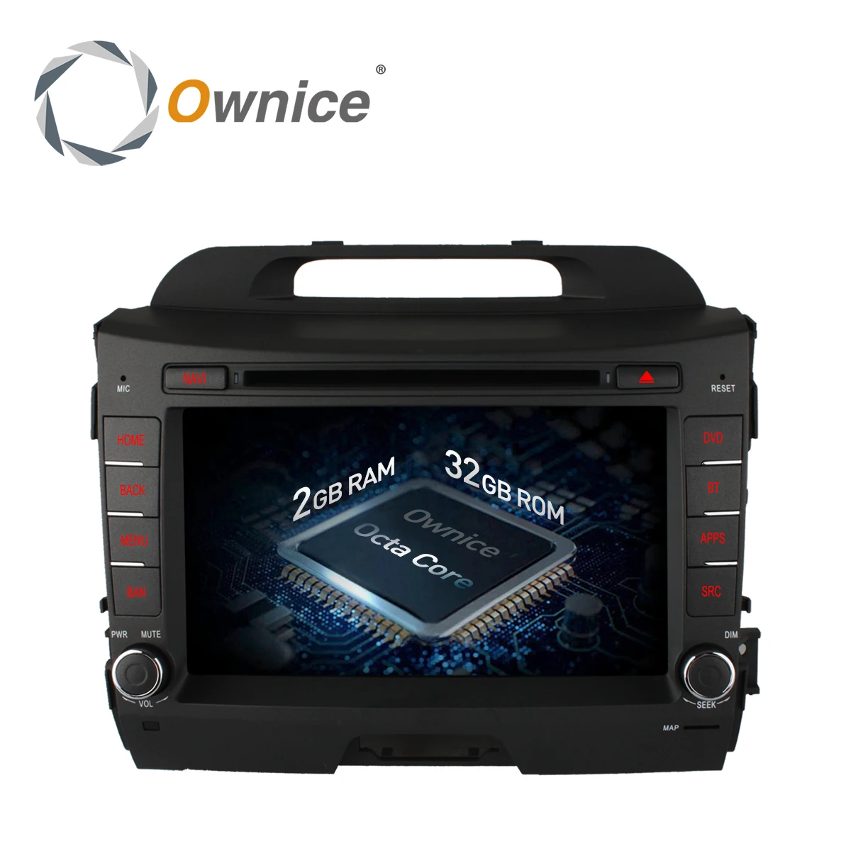 Автомобильный dvd плеер Ownice C500 8 ядер android 6 0 2 din радио видео Wi Fi 4G Гб ОЗУ 32 ПЗУ для KIA