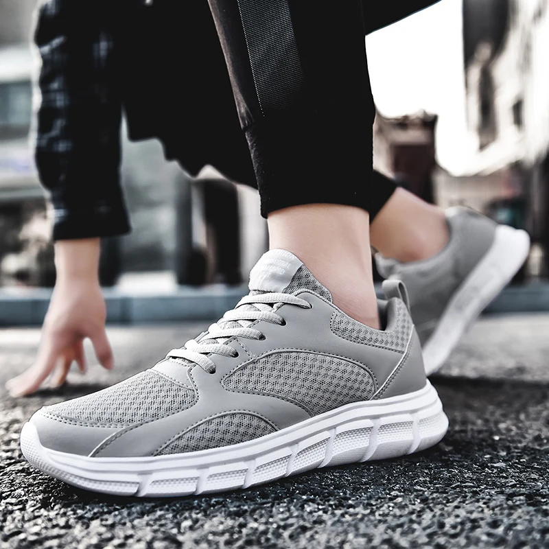 

New Men Casual Shoes Breathable Tennis Sneakers Spring Lightweight Zapatillas Hombre Fashion Non-slip Running Shoes Plus Size