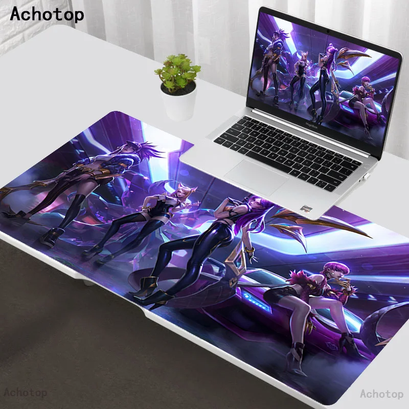 

LOL KDA ALL OUT Seraphine Customized 3mm Thickness Gaming Mousepad Tapis Souris Large Rubber Gamer Mouse Pad XXL 900x400 Mats