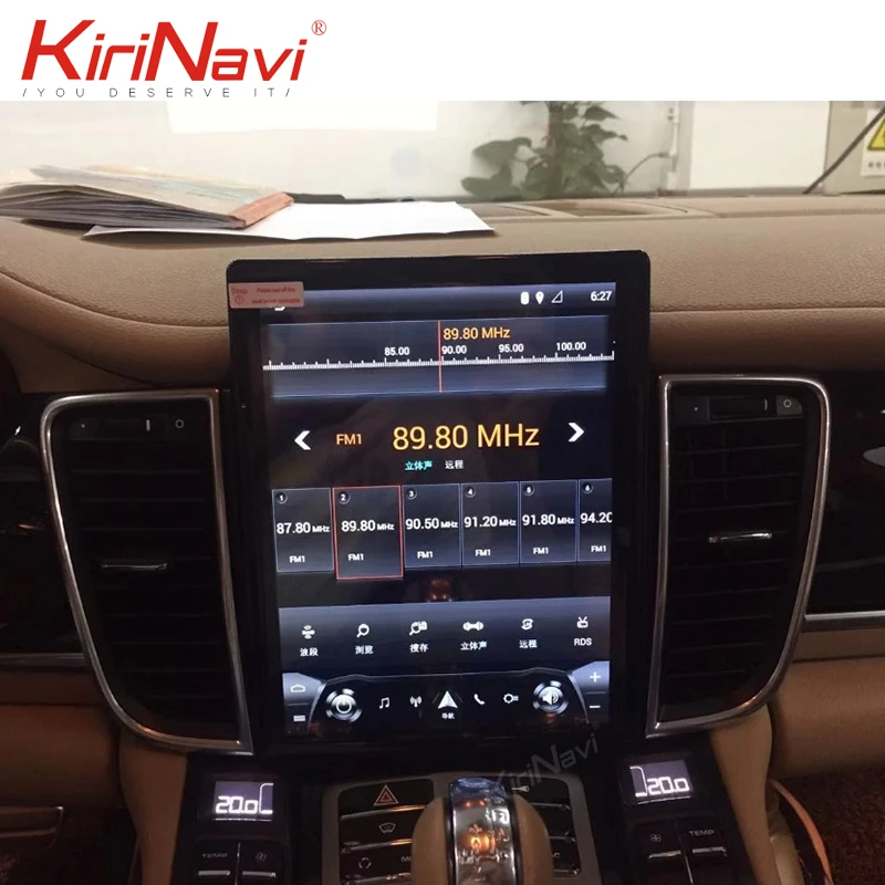 Автомагнитола KiriNavi в стиле Tesla с вертикальным экраном диагональю 10 4 дюйма Android 9 0