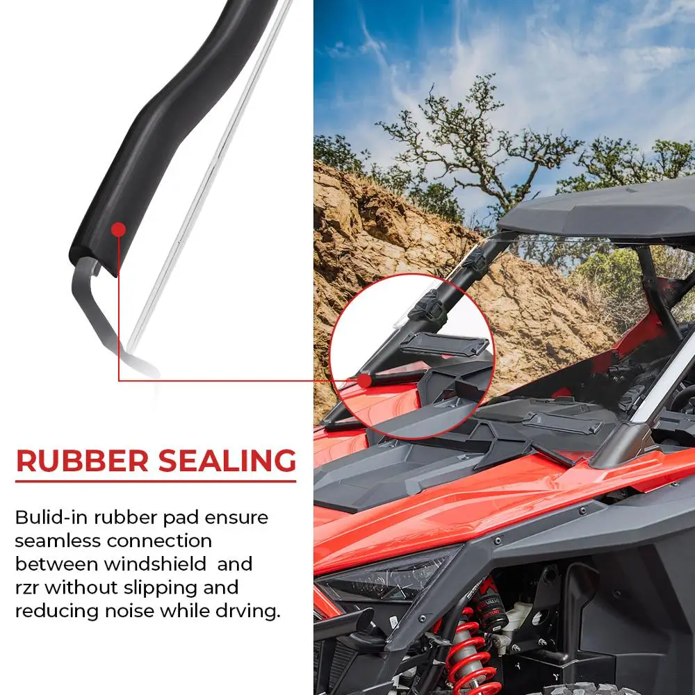 Лобовое стекло KEMIMOTO 2020 RZR UTV для Polaris PRO XP 2021 высококачественное прозрачное ПК в