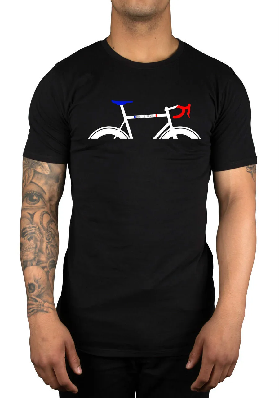 Hot Sale France Flag Colours Biker Racer Cyclist Mens T-Shirt. Summer Cotton Short Sleeve O-Neck Unisex T Shirt New S-3XL