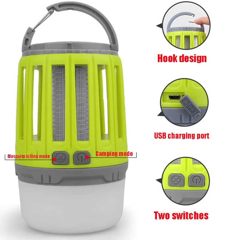 2020 ручной Электрический москитный светильник USB репеллент Кемпинговый