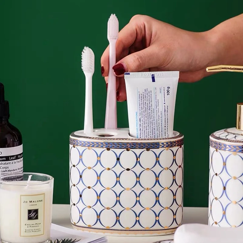 5 шт. роскошный набор для ванной комнаты щетка мытья в отеле диспенсеры жидкого