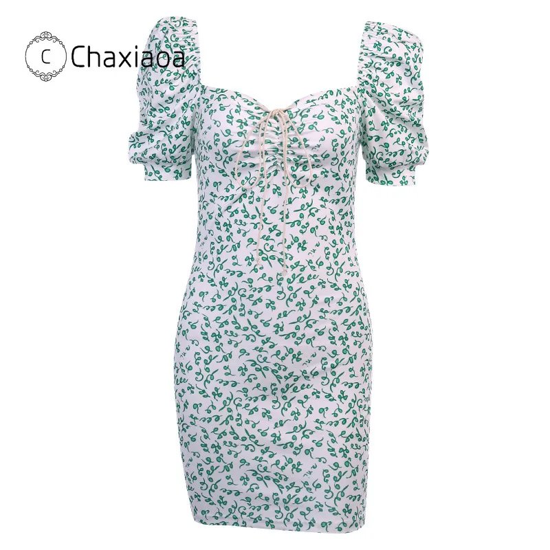 Сексуальное облегающее платье CHAXIAOA с открытыми плечами женское мини без