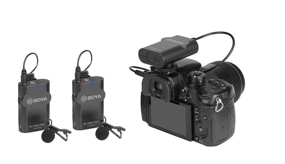Boya BY-WM4 Pro/BY-WM4 Mark II беспроводные ПЕТЛИЧНЫЕ Микрофон Студийный конденсаторный лацкан микрофон для интервью для iPhone Canon камеры Nikon