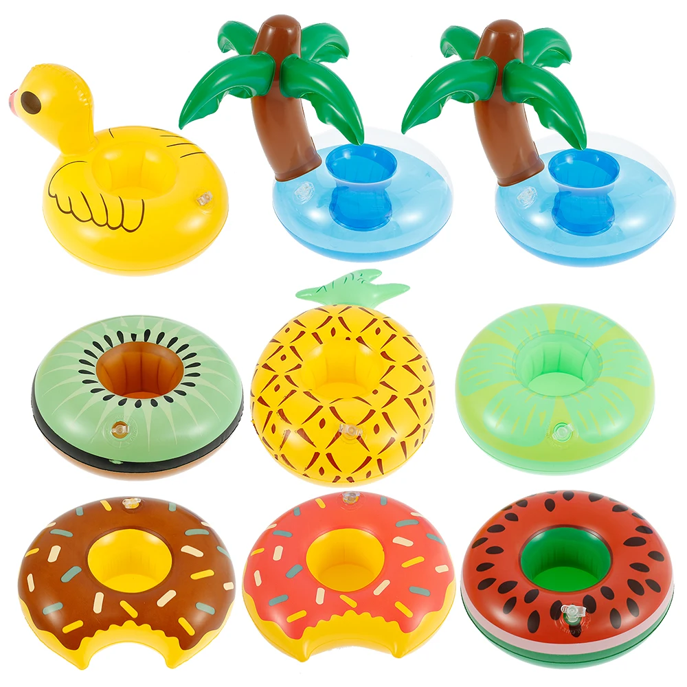 Надувные подстаканник пончики кокосовой пальмы держатель для напитков