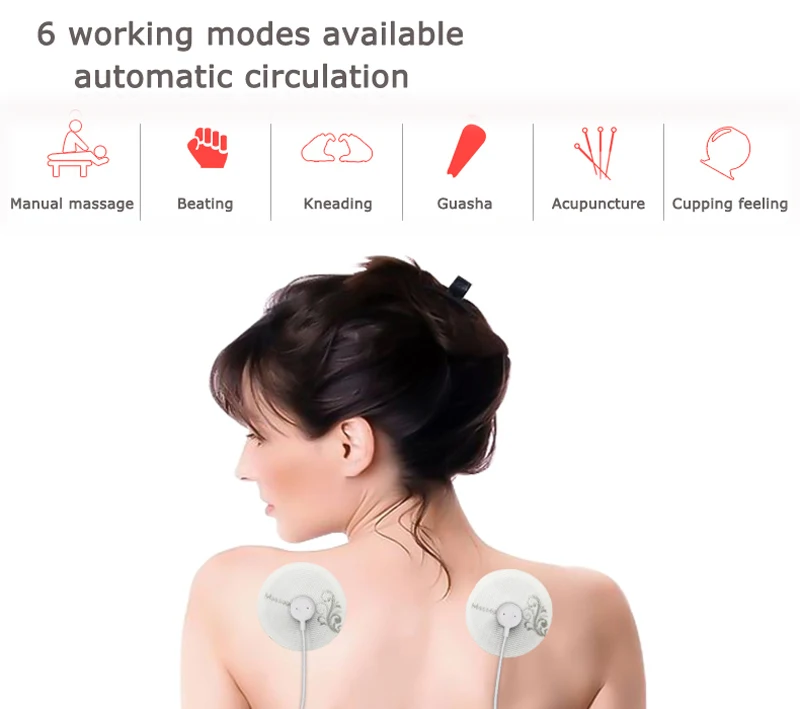 Мини стимулятор EMS с проволочным управлением тренажер для мышц массажер спины