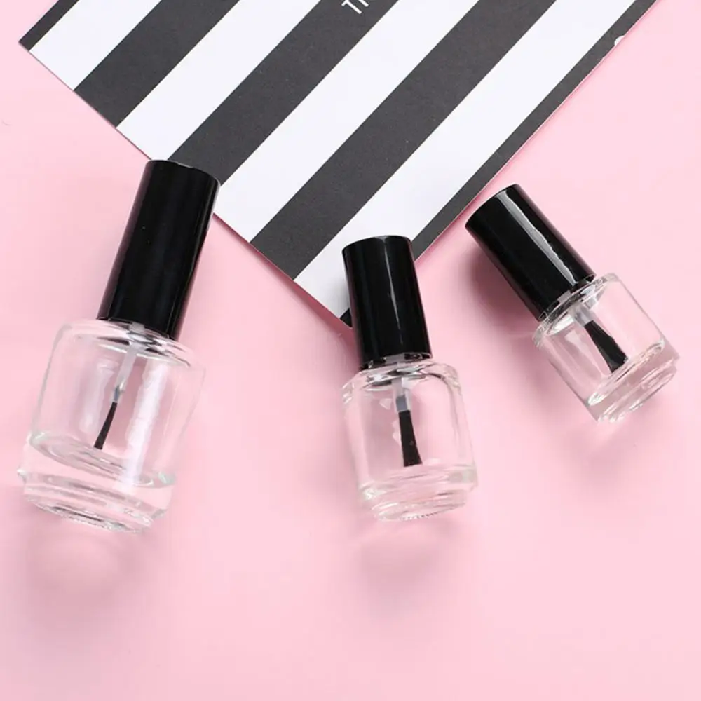 

5/7.5/10ml Travel Nail Polish Empty Refillable Glass Bottle Storage Container