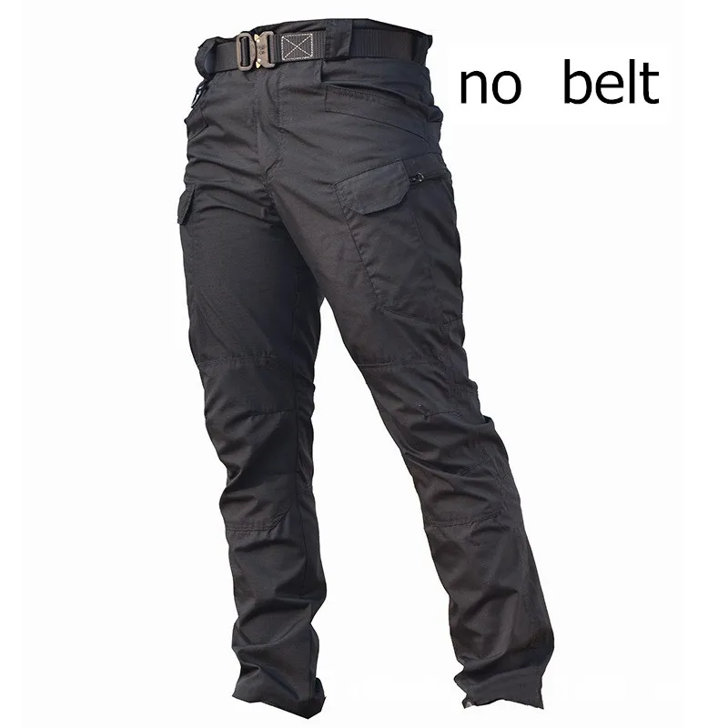 Trousers Men's Work Tactical Protective Clothing Outdoor Self Defense Military Fan Multi Pocket Tooling Black Security Pants |