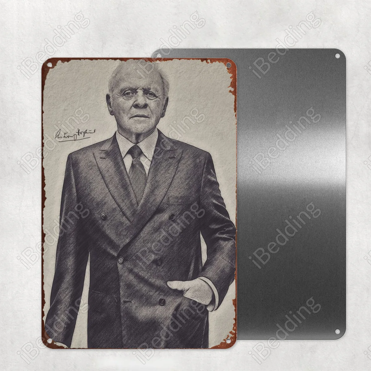 

Винтажные металлические знаки Энтони Хопкинс 20 х3 0 см на заказ, номерные знаки, ретро пластина, железная живопись, домашний декор