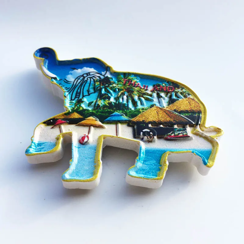 Тайский магнит на холодильник туристические сувениры из смолы украшение для