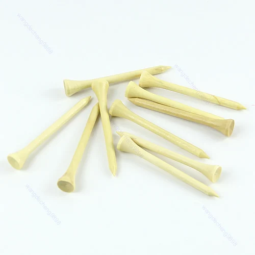 

100pcs Yellow 70mm Golf Ball Wood Tee wooden Tees Brand New