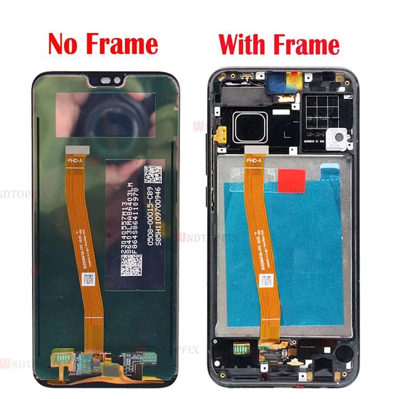 100 tested for huawei honor 10 lcd display touch screen with frame col l29 for huawei honor 10 lcd screen with fingerprint lcd free global shipping