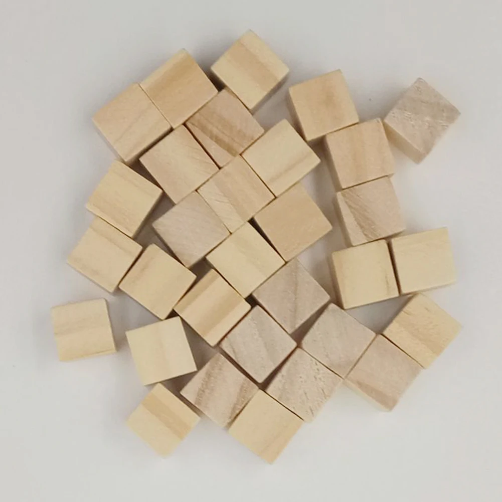 Детские Квадратные блоки DIY игрушка украшение подарок деревянные ремесла кубики