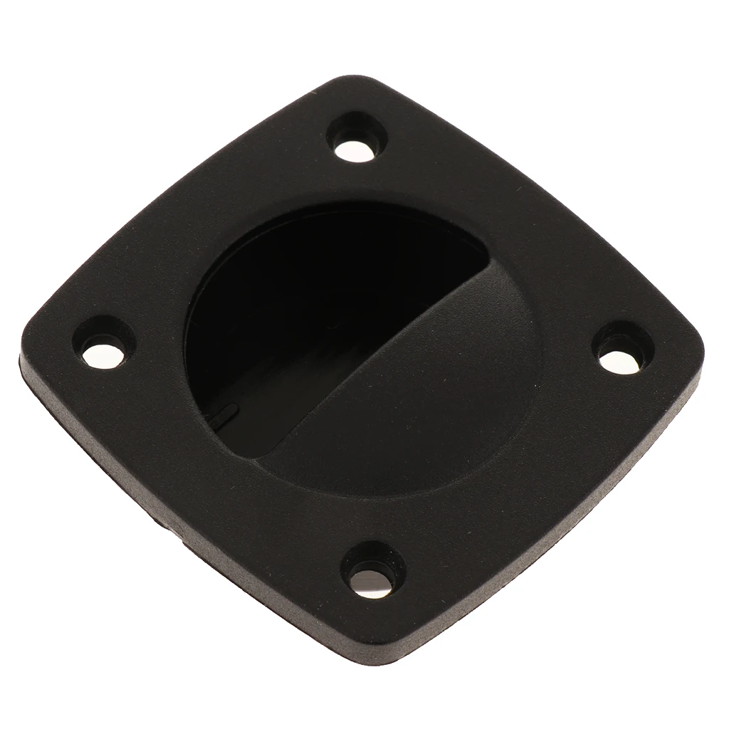 Черная пластиковая ловушка дверное кольцо Вытяжная ручка для дверных закладок в