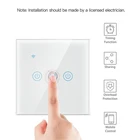 Wi-Fi настенный сенсорный Переключатель ЕС без нейтральный провод умный светильник переключатель на возраст 1, 2, 3, 4, Gang Tuya Smart Home Поддержка Alexa Google Home