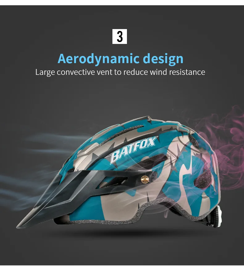 Велосипедный шлем BATFOX лёгкий цельнолитой для езды на велосипеде дорожный