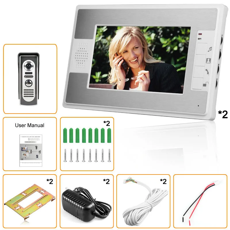 Система видеонаблюдения Mountainone устройство для домашней безопасности 7-дюймовый