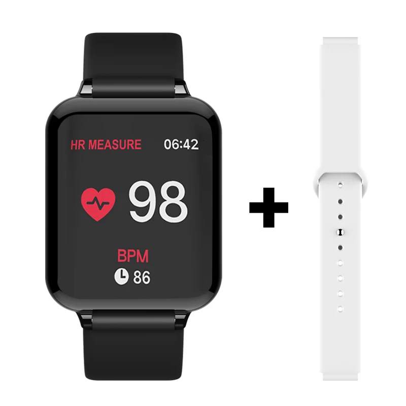 

B57 Waterproof Sports Smart Watches For iphone Phone Smartwatch Heart Rate Monitor Blood Pressure Functions For Women Men Child
