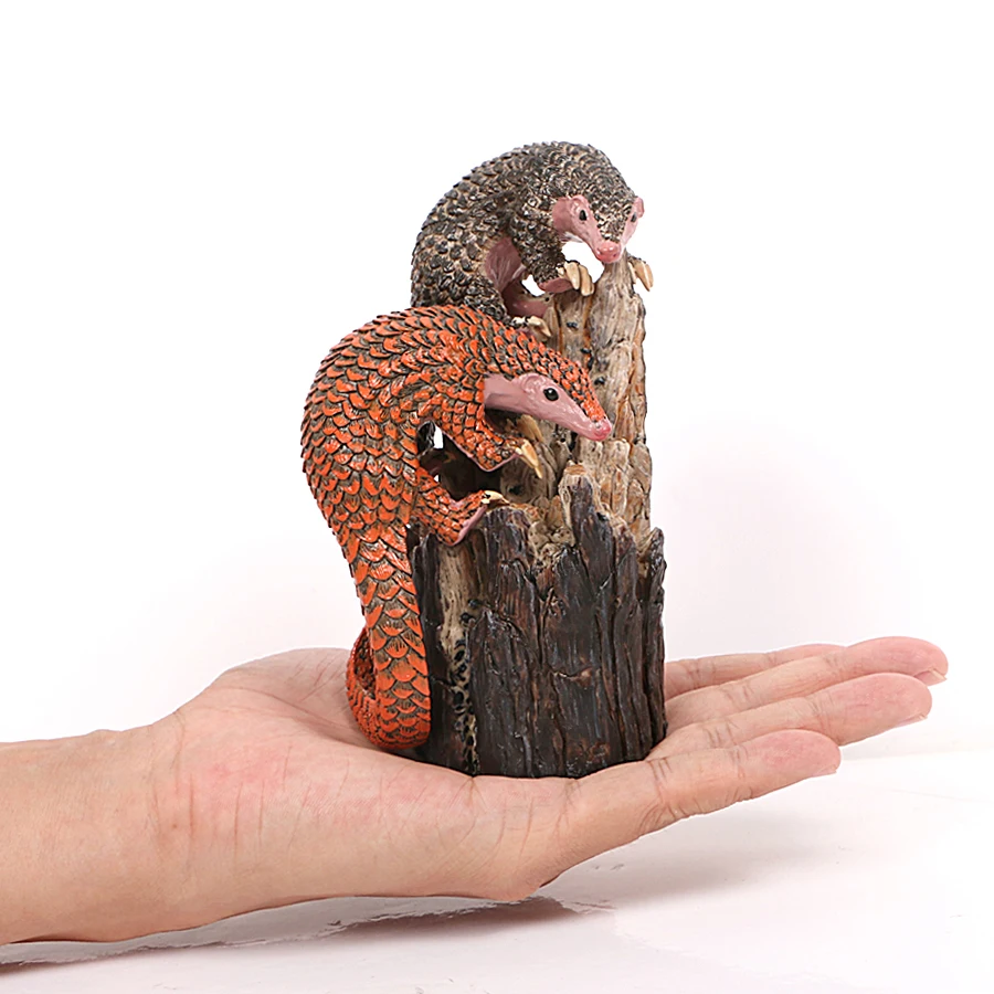

Novelty Pangolin toys Figure with Platform Realistic Wild Animal PVC Model Toys Collector Decor Gift Birthday Party for Adult