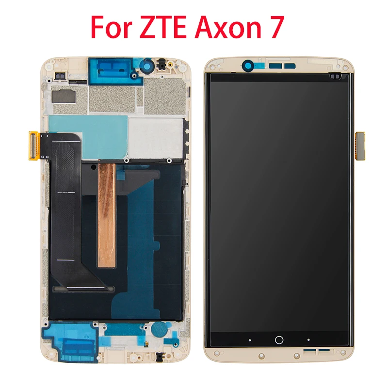 AMOLED LCD Screen For ZTE Axon 7 A2017 A2017U A2017G LCD Display Touch Screen Digitizer Assembly Replacement For ZTE Axon 2