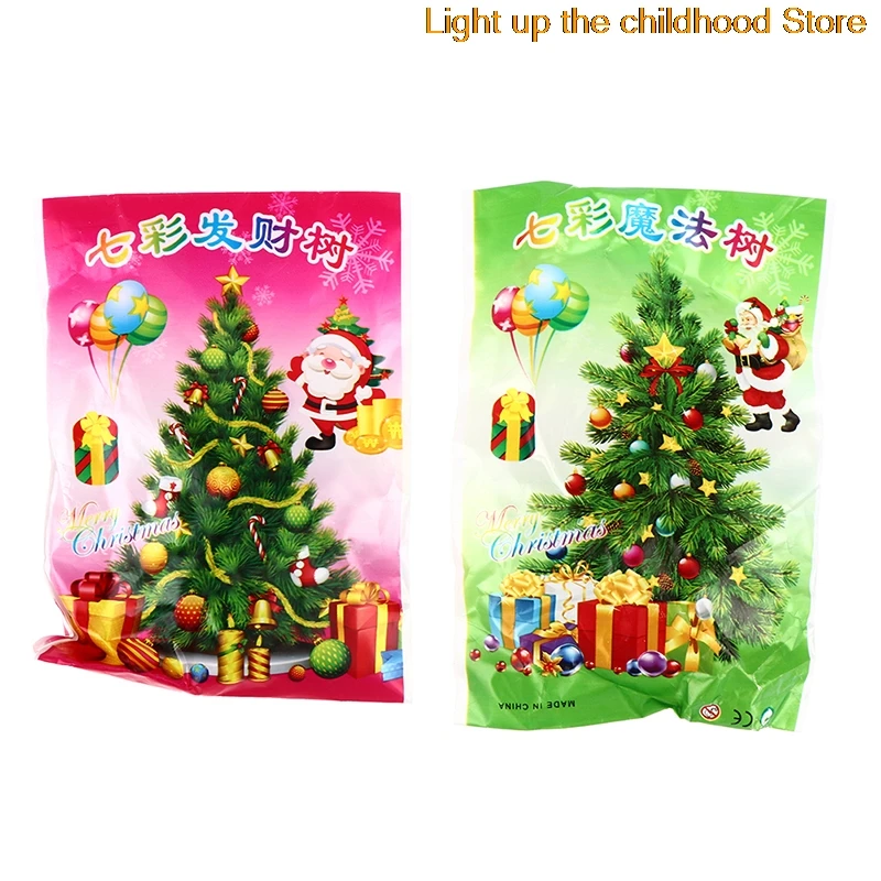 

3pcs Multicolor Magic Growing Paper Tree Toy Magical Grow Christmas Trees
