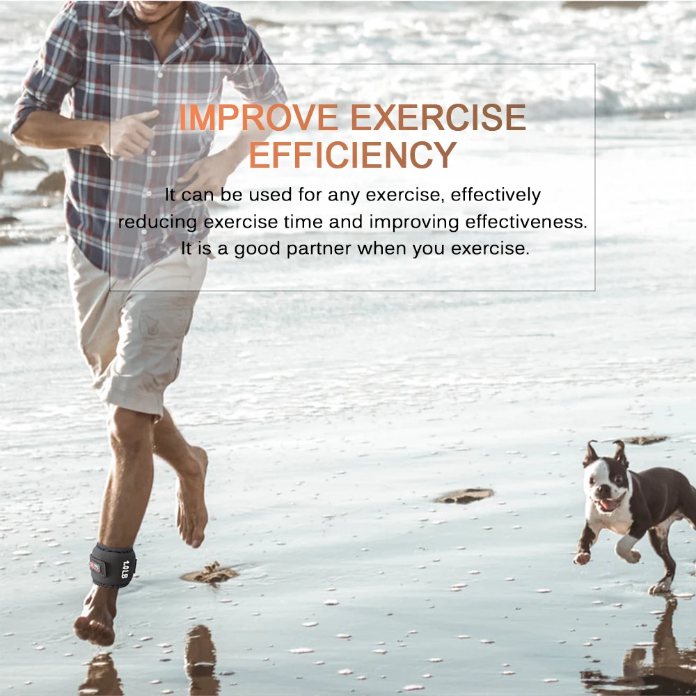 

2-8LB/pair Adjustable Wrist Ankle Weights Iron Sand Bag Weights Straps with Neoprene Padding for for Exercise Fitness Running