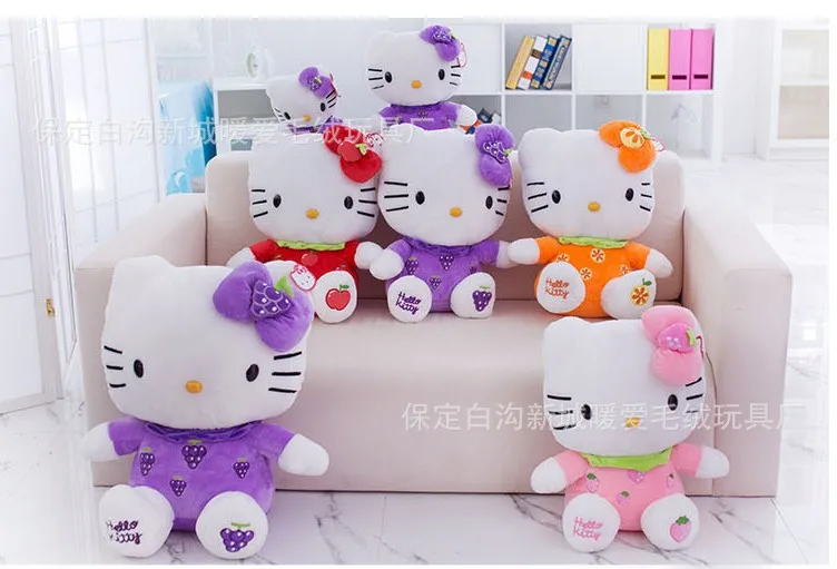 Горячие акции фрукты hello kitty плюшевые игрушки hello kitty кукла детский женский подарок на день рождения