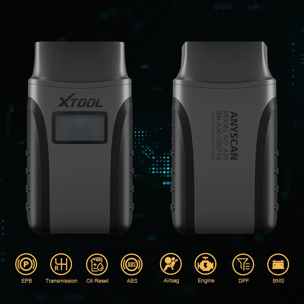 XTOOL Anyscan A30 все системы Детектор автомобиля OBD2 считыватель кодов OBD 2 сканер для