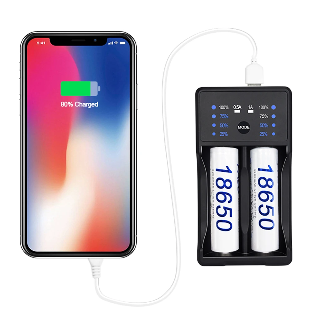 Светодиодный смарт-дисплей зарядное устройство USB для Ni-MH Ni-CD AA AAA Li-Ion 3 7 В 18650