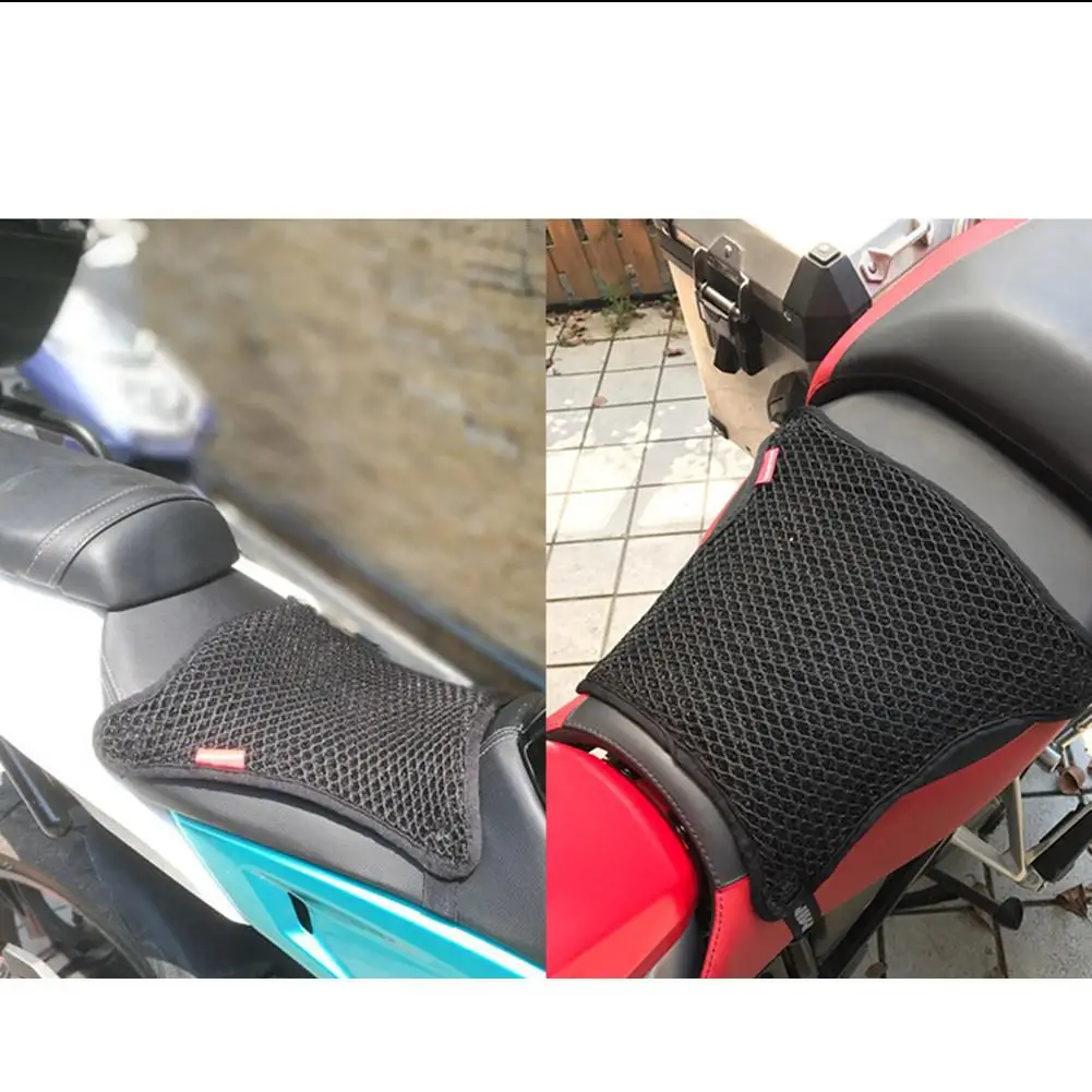 

Motorcycle Seat Cover Breathable 3D Mesh Net Cushion Breathable Anti-Skid Moped Cushion Cover