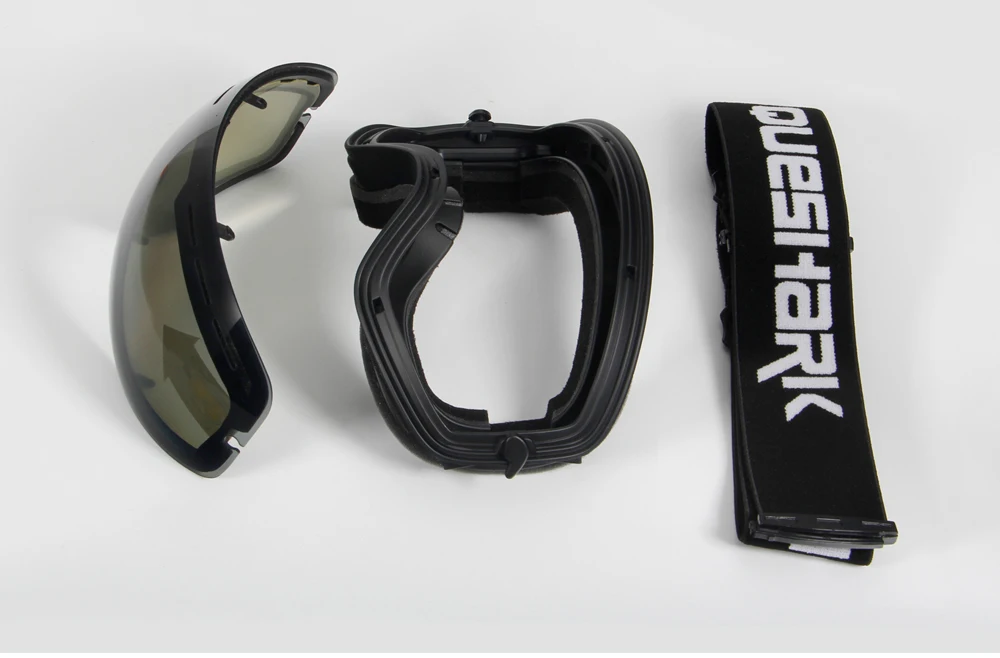 Queshark лыжные очки двухслойные UV400 Анти-туман большие Лыжные маски очки для катания на лыжах мужчины женщины снег сноуборд очки