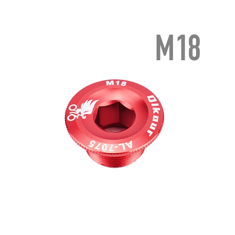 M18 red 1 шт. зубная пластина крышка шатуна кривошипная крышка M20 M18 M19 M15 MTB шатун для велосипеда алюминиевый BMX дорожный велосипедный фитинг 4 цвета - Цвет: M18 red