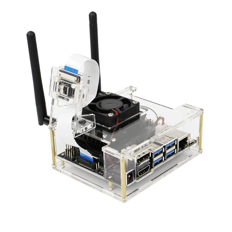 

Acrylic transparent case shell for NVIDIA Jetson Nano B01 A02 development board + fan