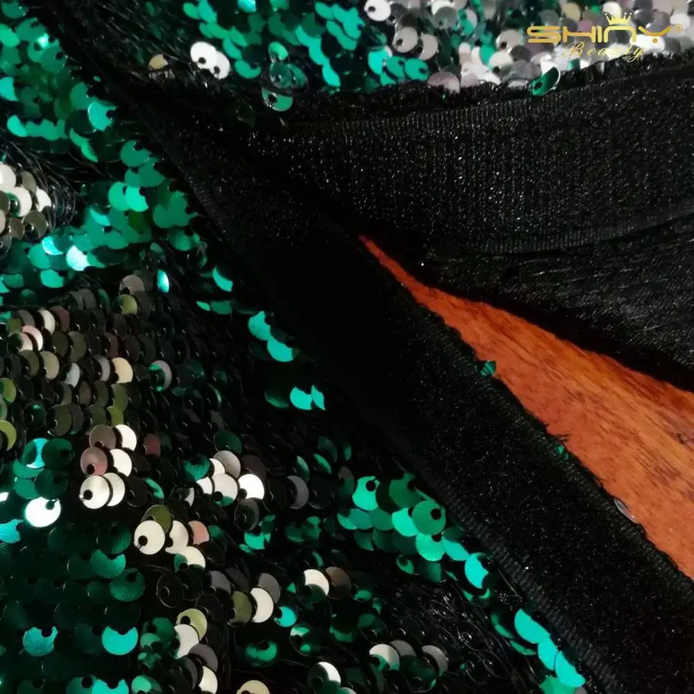 1 шт. яркие юбки с зеленой и серебряной елкой блестками на Рождество для дома