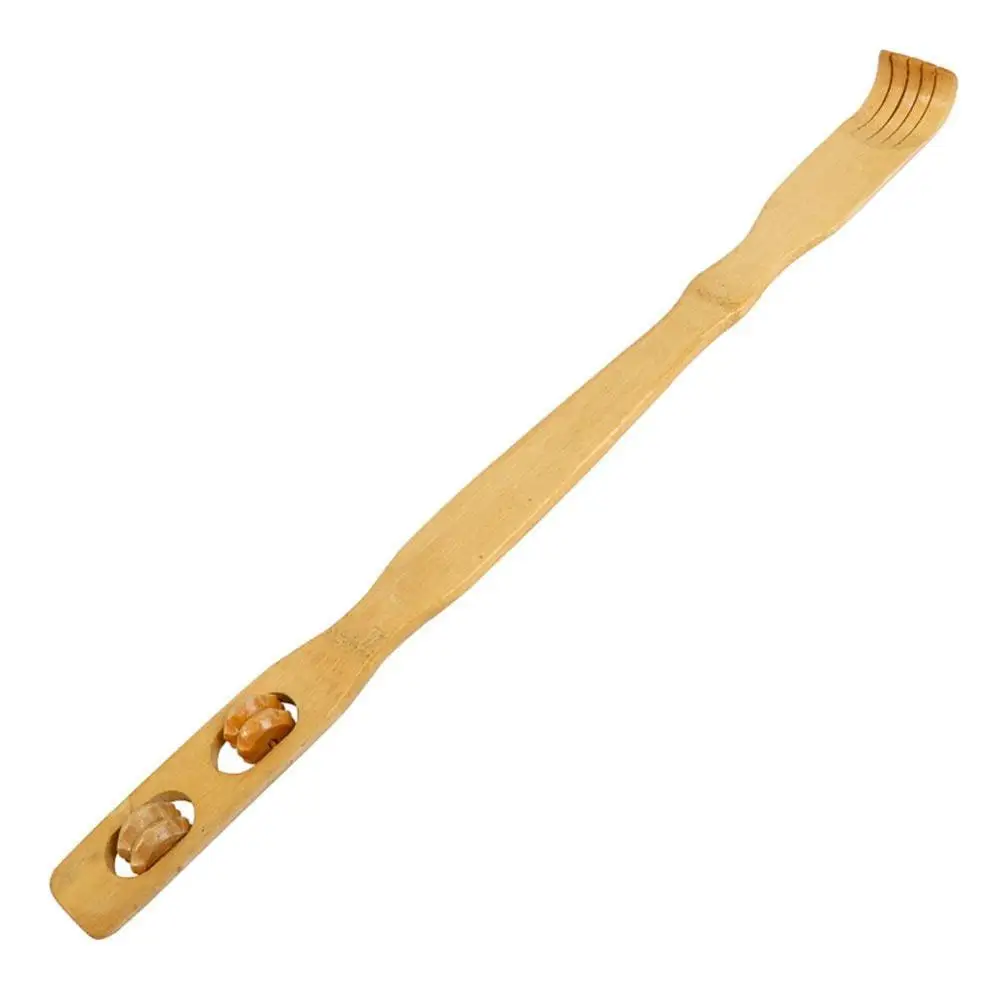 

1PCS Durable Bamboo Massager Back Scratcher Wooden Body Roller Stick Backscratcher Bamboo Scratcher Dropshipping