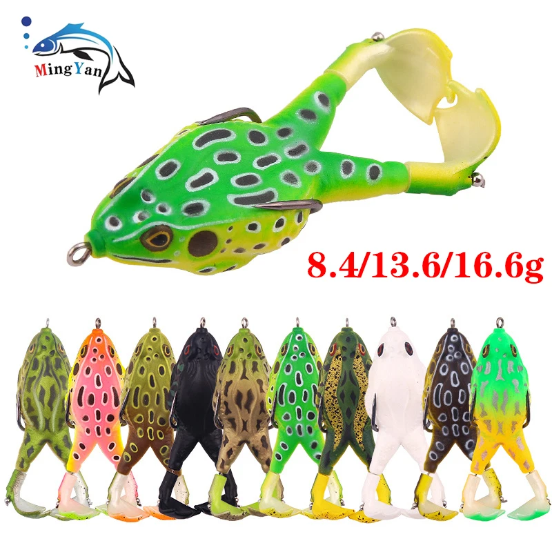 

1PCS Double Propellers Frog Wobbler Soft Bait Jigging Fishing Lures 8.4/13.6/14.6g Artificial Crankbait Topwater Fishing Tackle