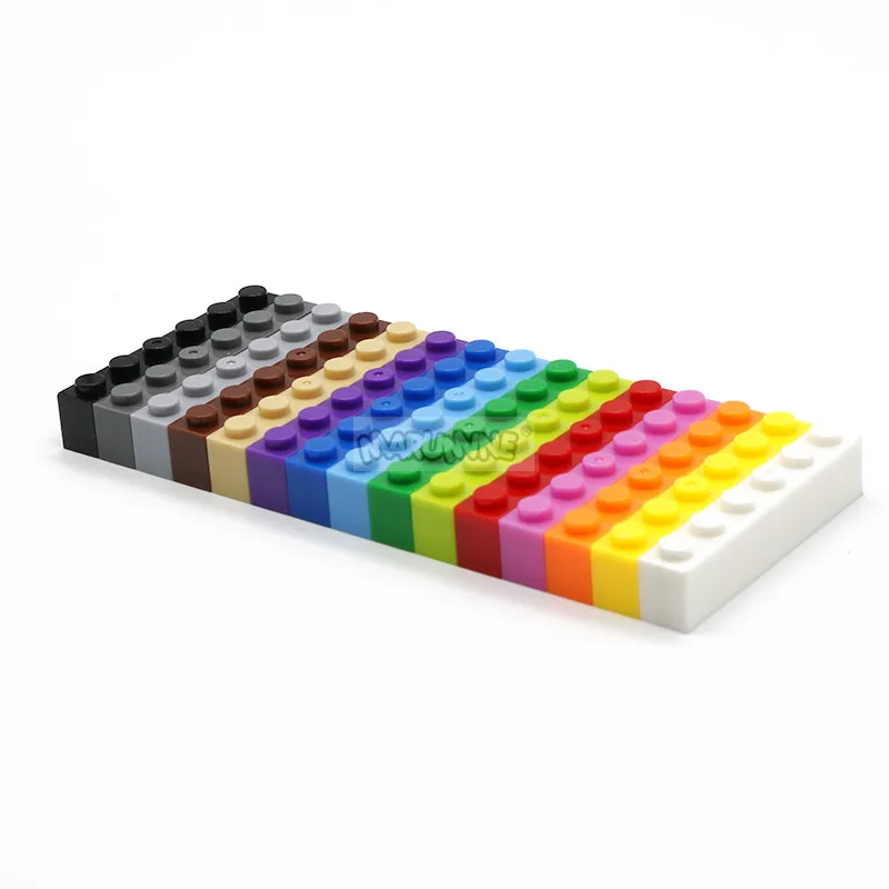 MARUMINE 1x6 точек строительные блоки Обучающие игрушки Классические кирпичи детали 80