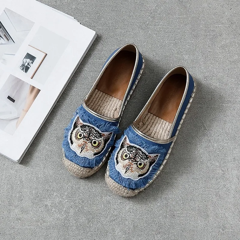 Женские туфли в рыбацком стиле Повседневные Дышащие на плоской подошве с