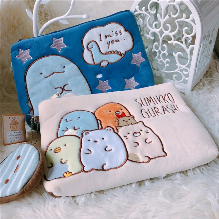 2 стиля 24X16cm Sumikko Gurashi плюшевые домашние тапочки с кошечкой из мультфильма