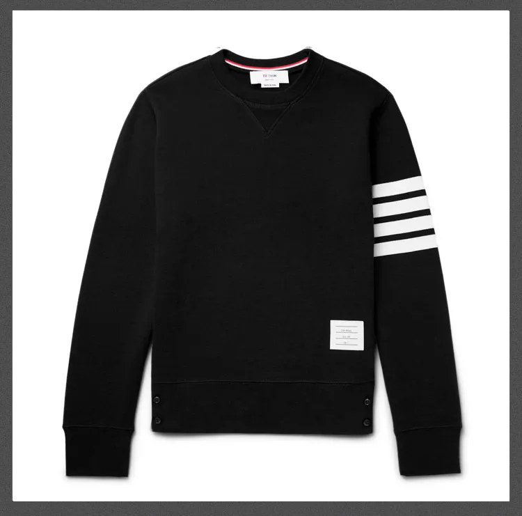 

2021 Fashion Brand TB THOM sweatshirts Men Women O-Neck striped cotton pullovers Male Casual Sportswear Coat sport tops