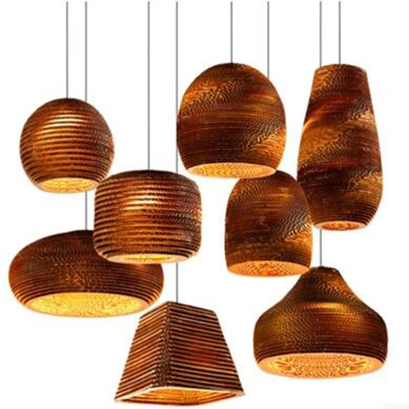 Уникального творческого коричневый гофрированный картон бумага переработанная