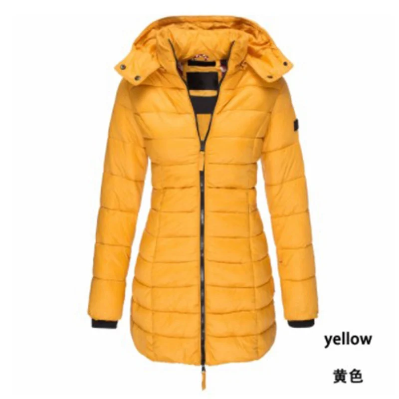 Winter Warm Long Jacket Coat Parka Ladies Hooded Padded Puffer Womens Quilted