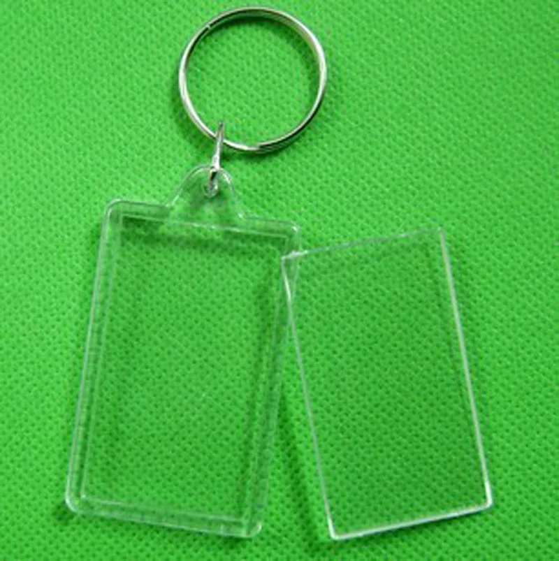 Брелки-подвески с акриловой рамкой фоторамкой со вставкой изображения 3 шт. |