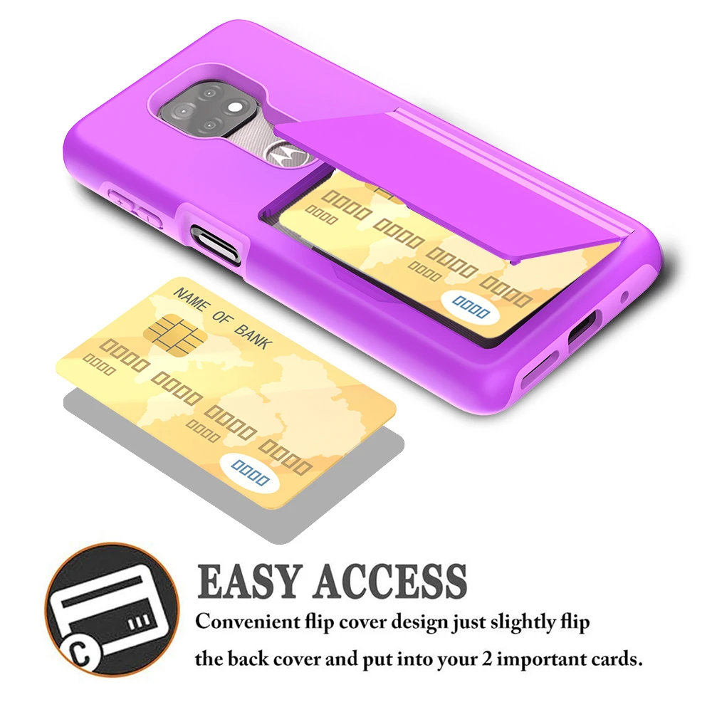 

Flip Armor Card Slots Cover For Motorola Moto G Power 2021 Funda Candy Color Business Case For Moto G Power 2021 4G 6.6" Coque