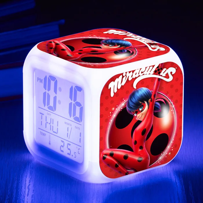 6 Girls Boys Toy Kids Alarm Clock wekker digital Alarm clock Animation Alarm clock wake up light reveil table reloj despertador - Цвет: 6