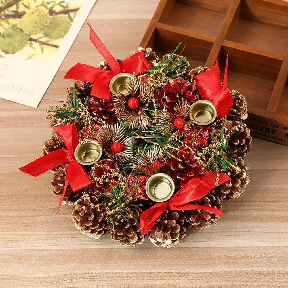 2020 Рождественские венки искусственный созданный вручную гирлянда на дверь
