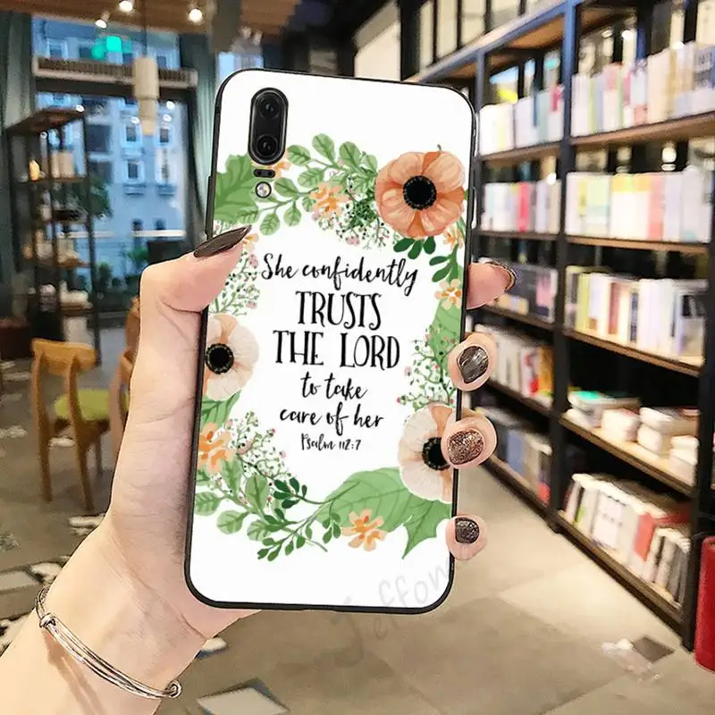 

Bible Quotes verse Jesus Christian Phone Case For Huawei honor Mate P 10 20 30 40 Pro 10i 9 10 20 8 x Lite
